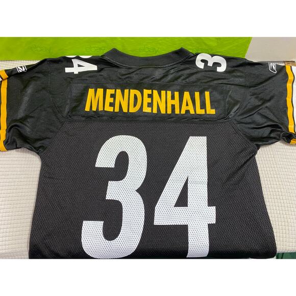 REEBOK MEN'S Size Small PITTSBURGH STEELERS Mendenhall JERSEY SUPER BOWL XLV - Picture 10 of 12